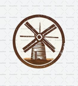 Rustikale Windmühle